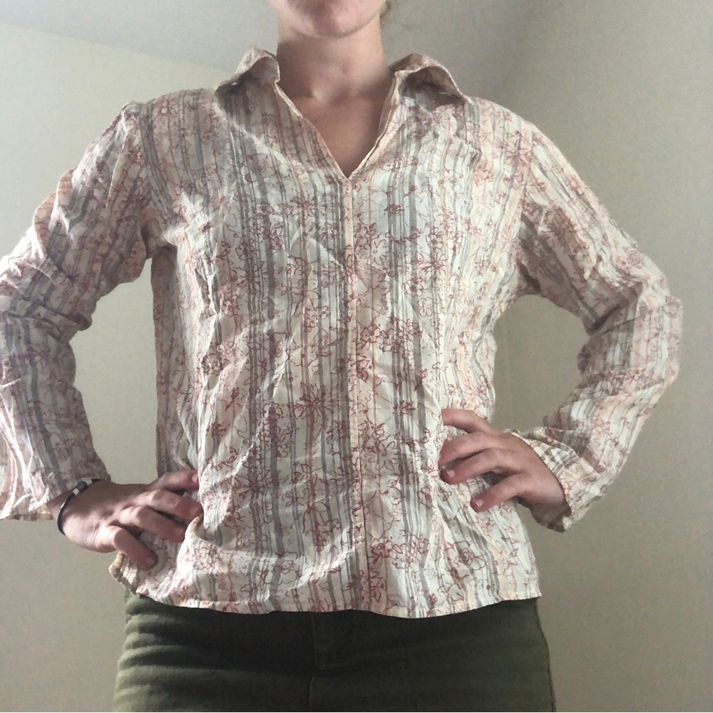L.L. Bean Cotton Linen long sleeve